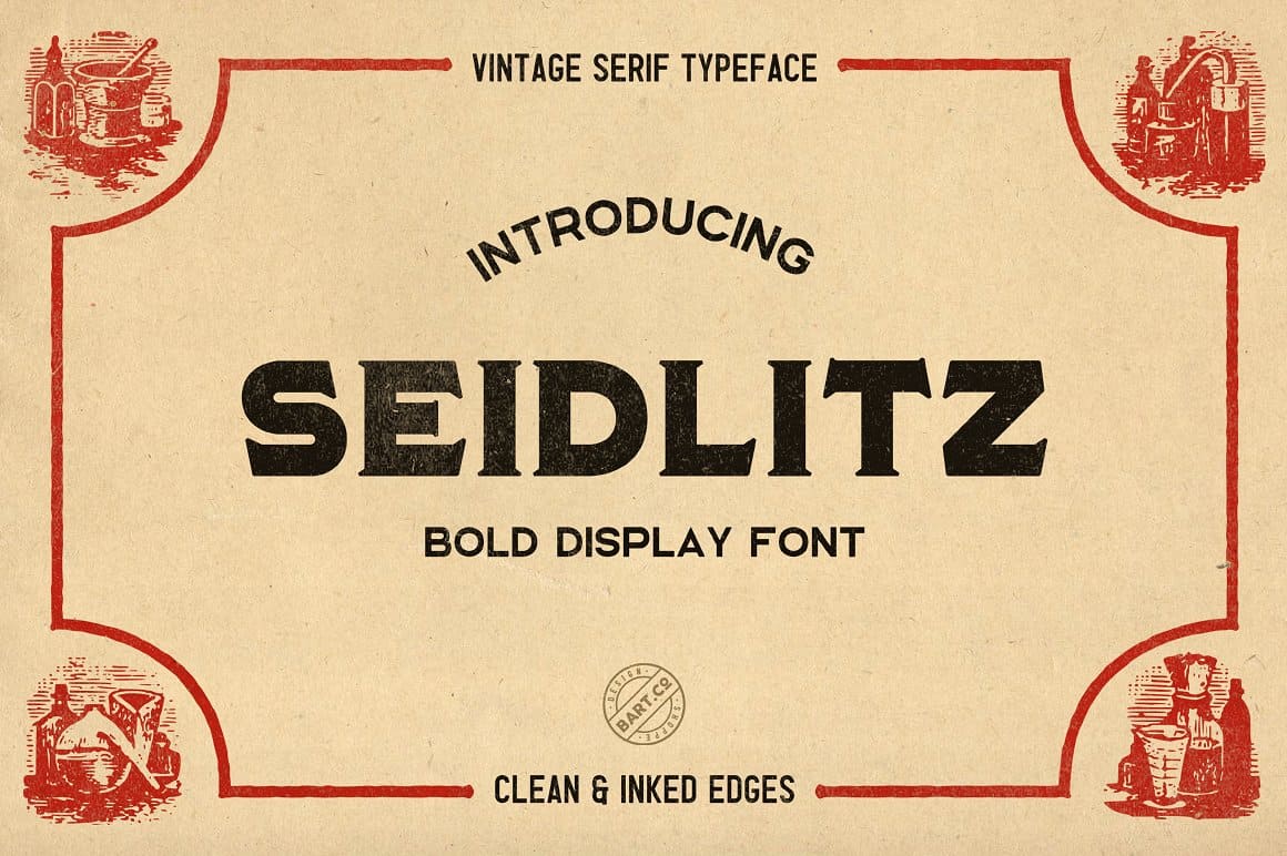 Download Seidlitz Typeface Befonts Com PSD Mockup Templates