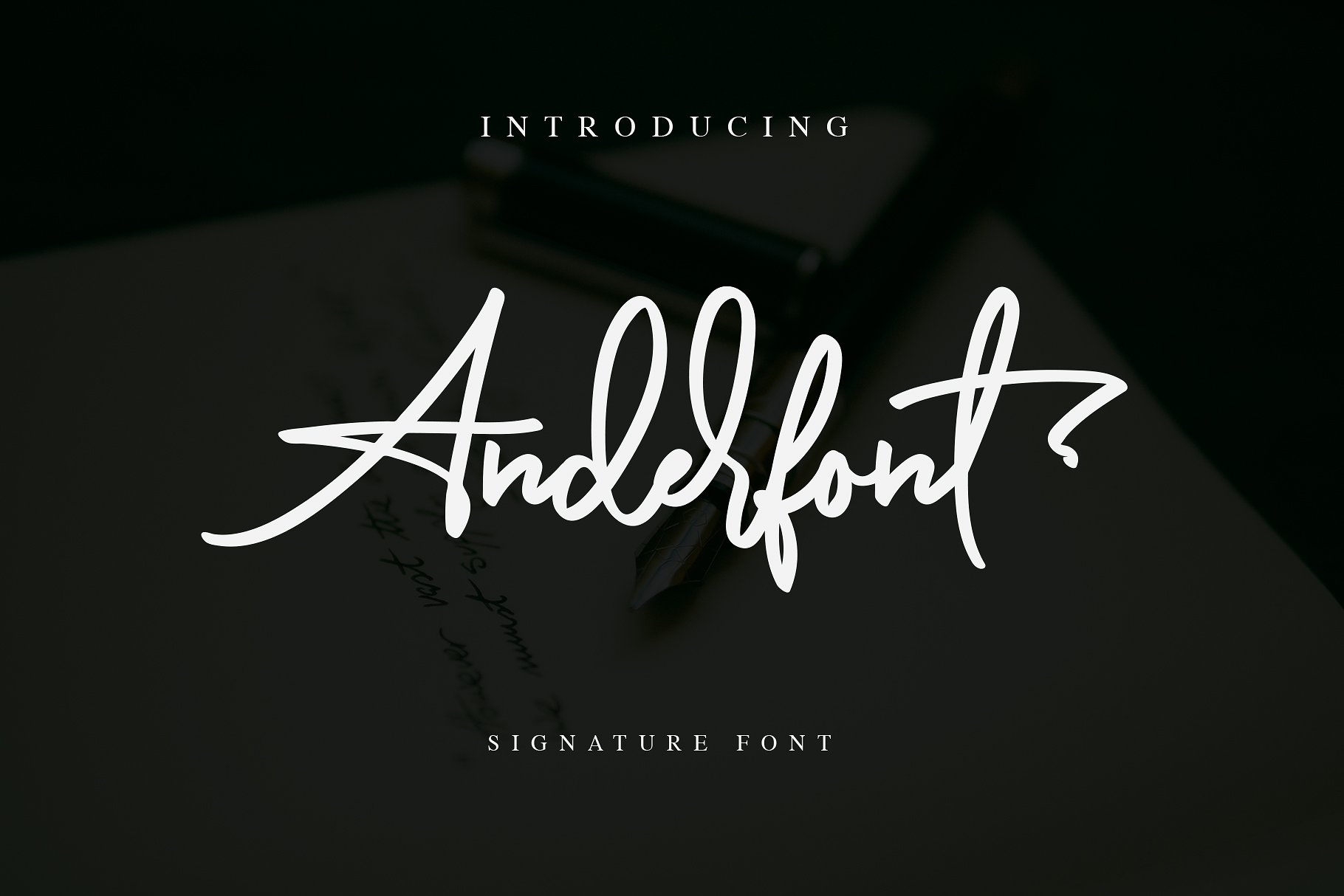 Anderfont Signature Font Befonts