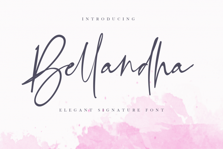 Bellandha Signature Script Font Befonts Com