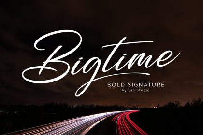 Free Bigtime Script Fonts