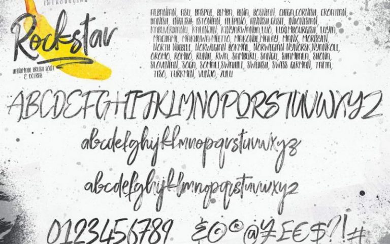 rock star fonts