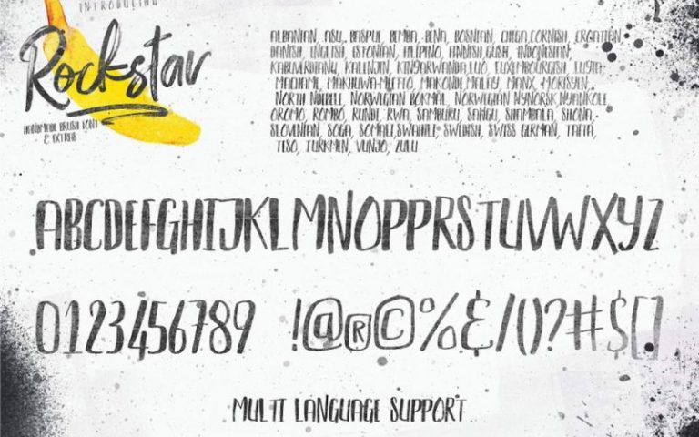 rock star fonts