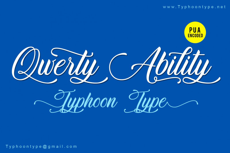 Qwerty Ability Script Font - Download Free Font