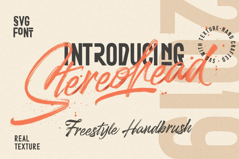 Stereohead Brush Font Svg Befonts Com