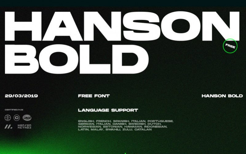 [Image: hanson-bold-font.jpg]