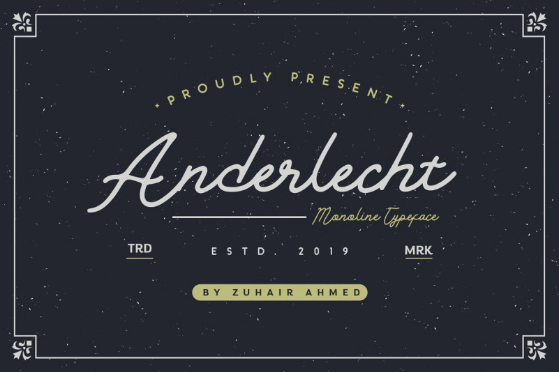 Anderlecht Monoline Font