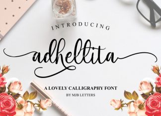 Adhellita Script Font