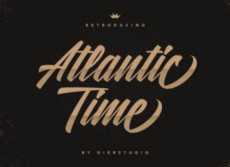 Atlantic Time Script Font