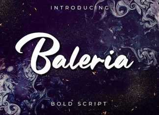 Baleria Bold Script Font