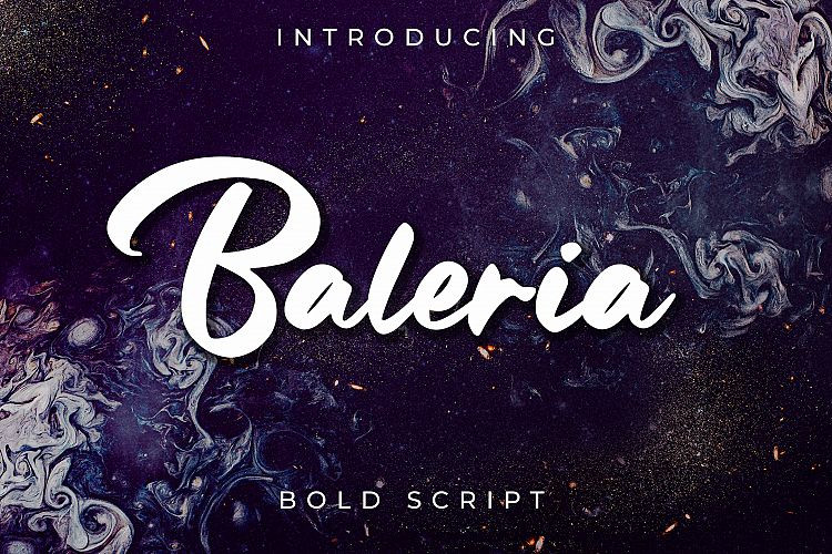 Baleria Bold Script Font Befonts Com