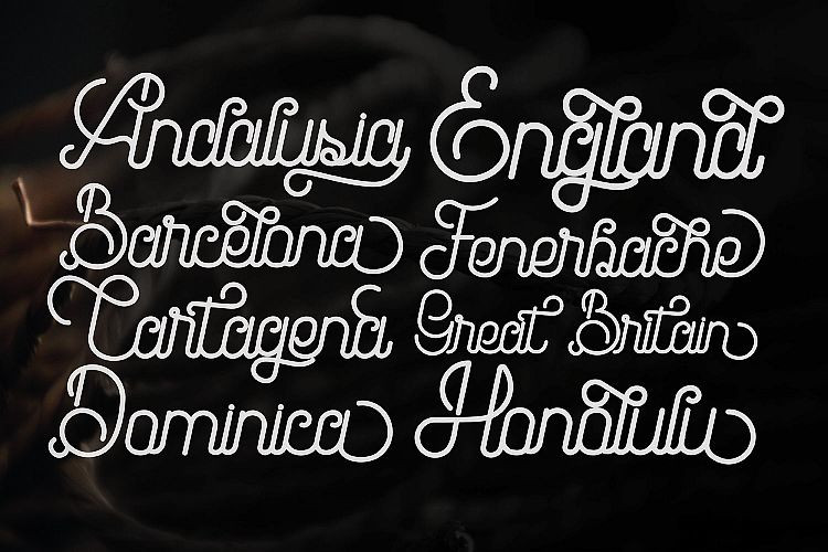 Brandy Monoline Font Duo