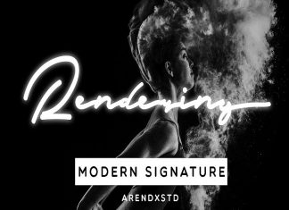 Rendering Signature Font