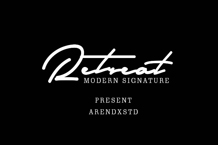 Retreat Signature Font