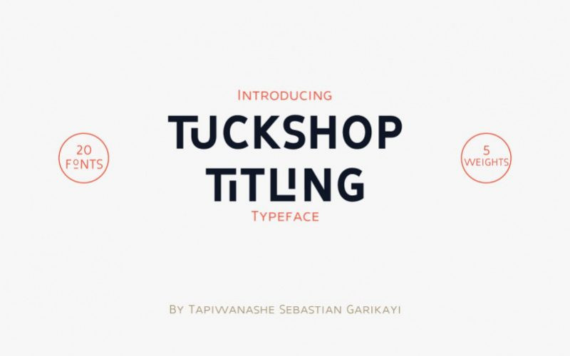 Tuckshop Titling Font Family