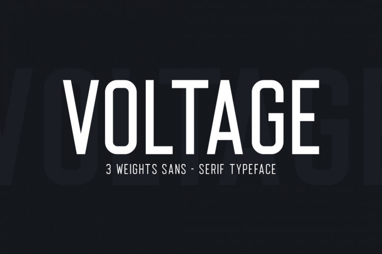 Voltage Typeface