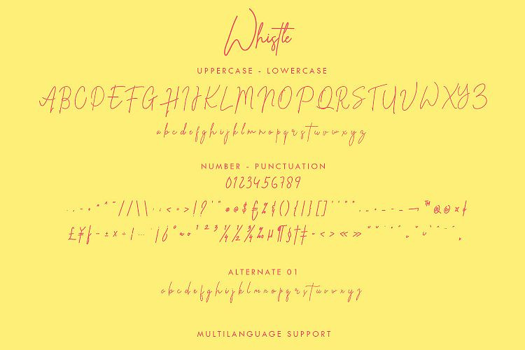Whistle Font