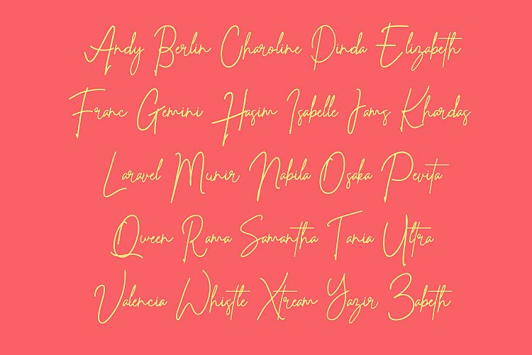 Whistle Signature Font
