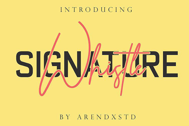 Whistle Signature Font
