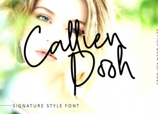 Callien Pooh Signature Font