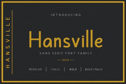 Hansville Sans Font Family
