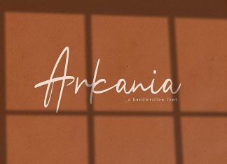 Arkania Handwritten Font