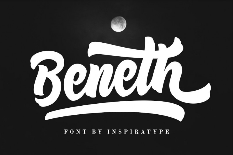 Beneth Bold Script Font Befonts Com