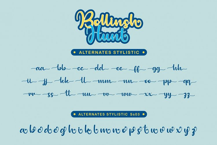 Bollinsh Hunt Font