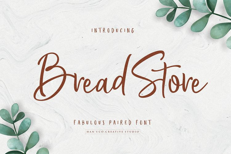 Bread Store Script Font
