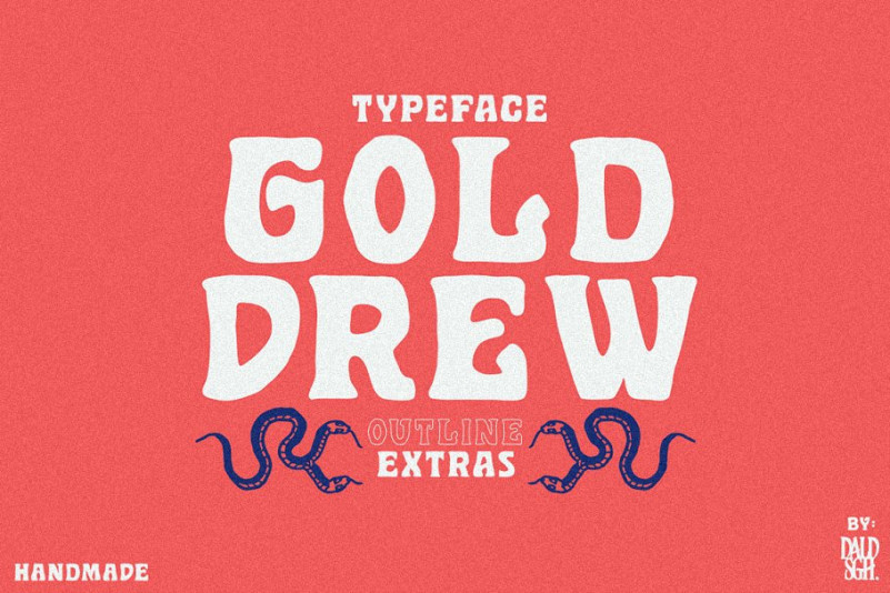 Download Golddrew Display Font Befonts Com Yellowimages Mockups