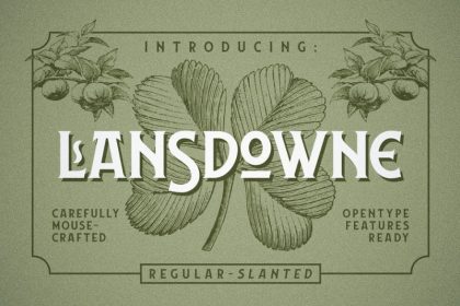 Free Lansdowne Script Fonts