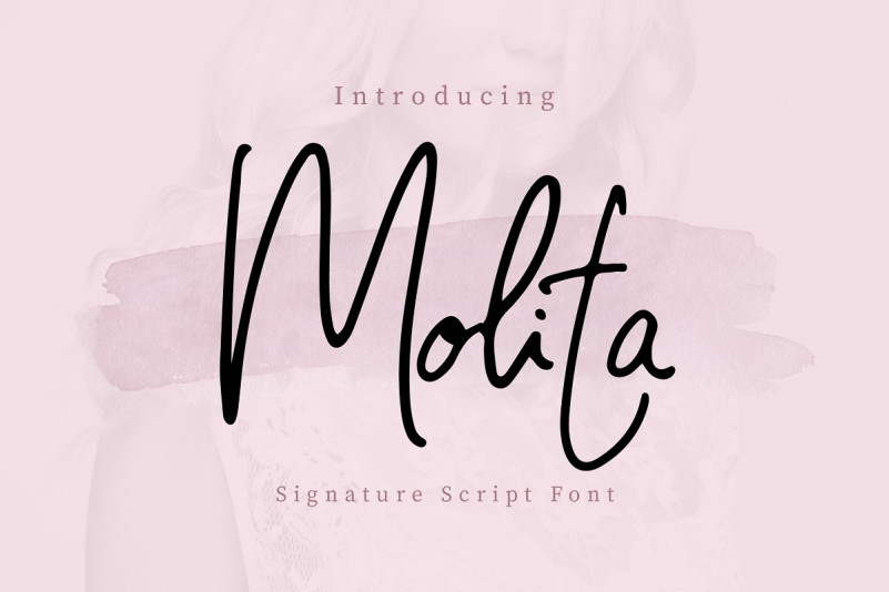Molita Signature Font