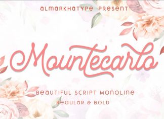 Mountecarlo Monoline Script Font