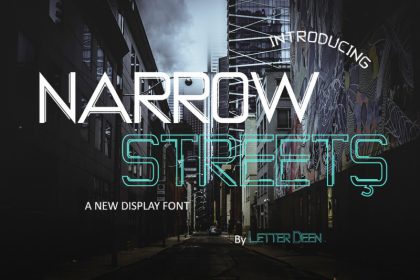 NARROW STREETS Display Font