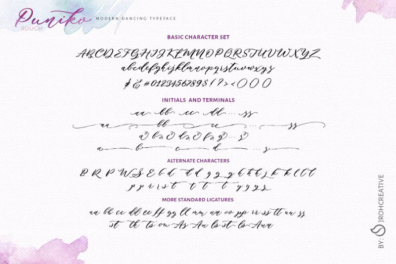 Puniko Rough Font