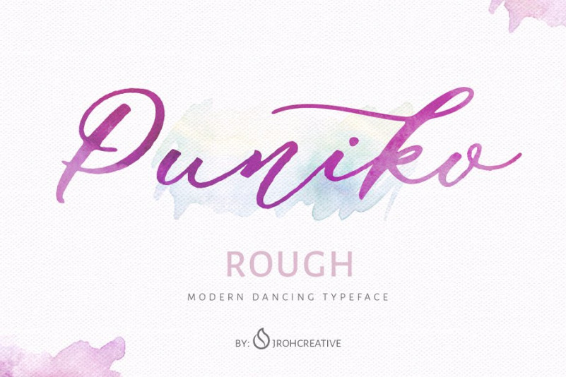 Puniko Rough Font