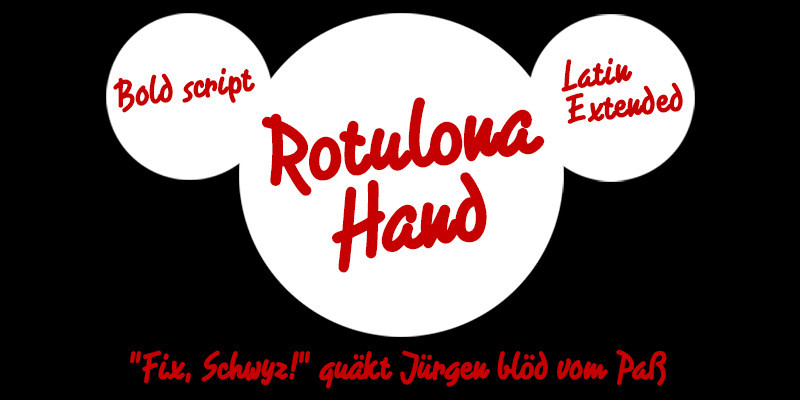 Free Rotulona Hand Script Fonts