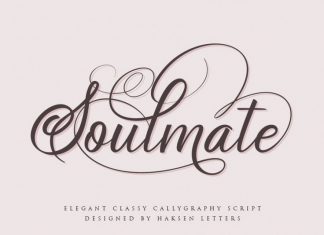 Soulmate Calligraphy Font