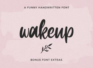 Wakeup Script Font
