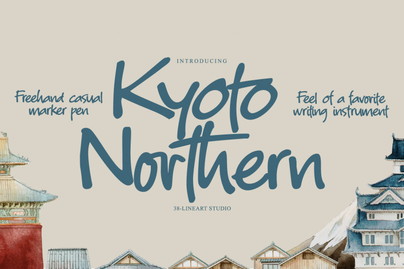 Kyoto Northern Handwritten Font