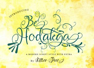 Be Hodakga Modern Script Font