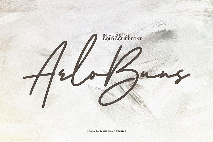 Arlobuns Signature Font