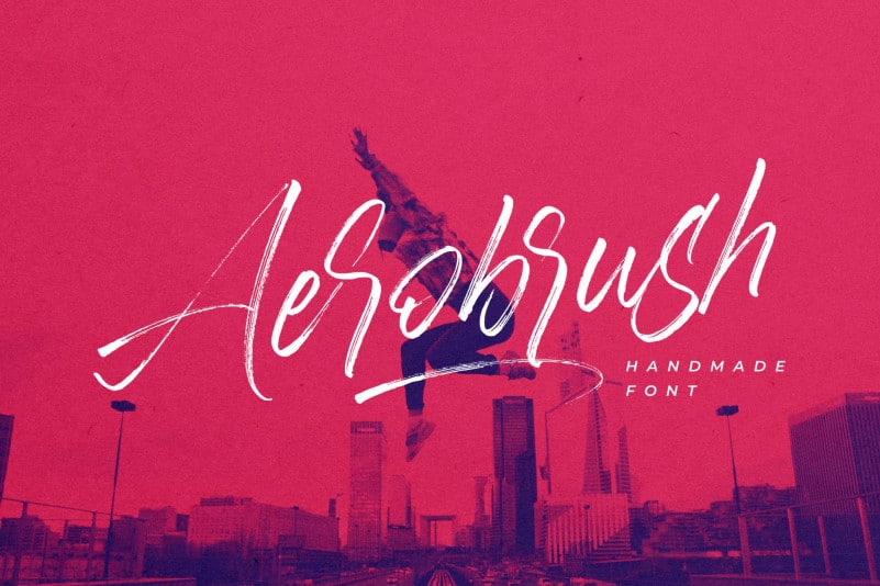 Aerobrush Brush Font