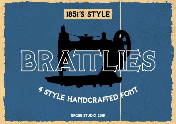 Brattlies 1851's Font