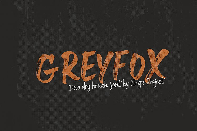 Greyfox Brush Font