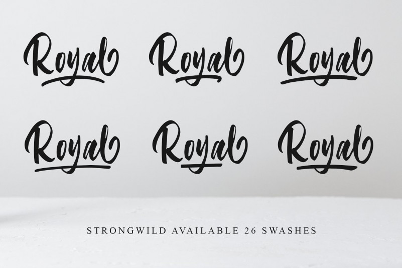 Strongwild Brush Font