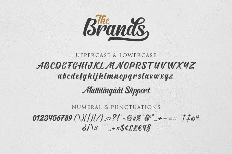 The Brands Font