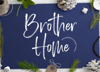 Brother Home Brush Font