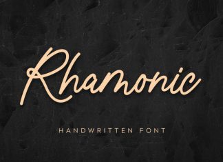 Rhamonic Handwritten Font
