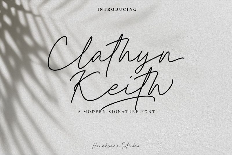 Clathyn Keith Signature Font