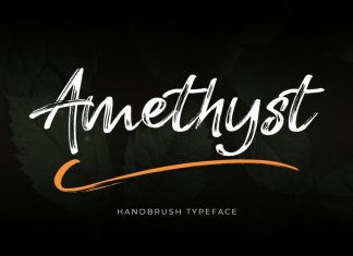 Amethyst HandBrush Font